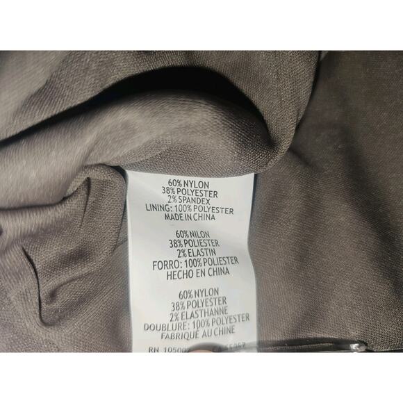 Vtg Marina Taupe Mesh Lace Sequin Beaded Sheath Dress Size 12 Cocktail Party - Picture 9 of 13